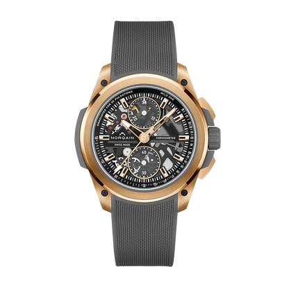 NORQAIN Wild One Skeleton Chronograph 18K Rose Gold