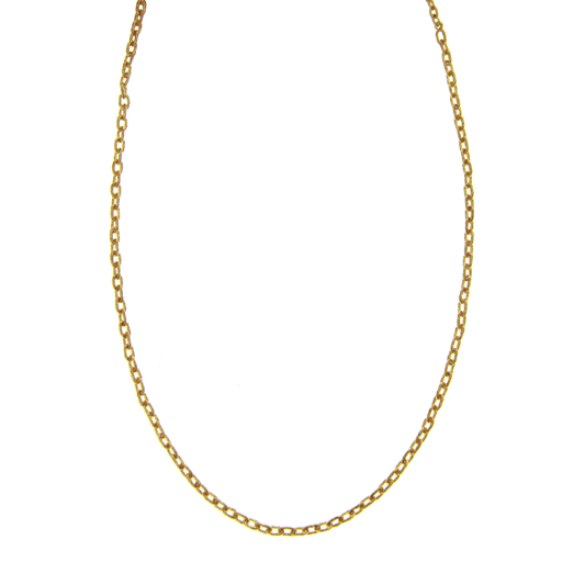 Elizabeth Locke 21" Handmade Gold Chain Necklace