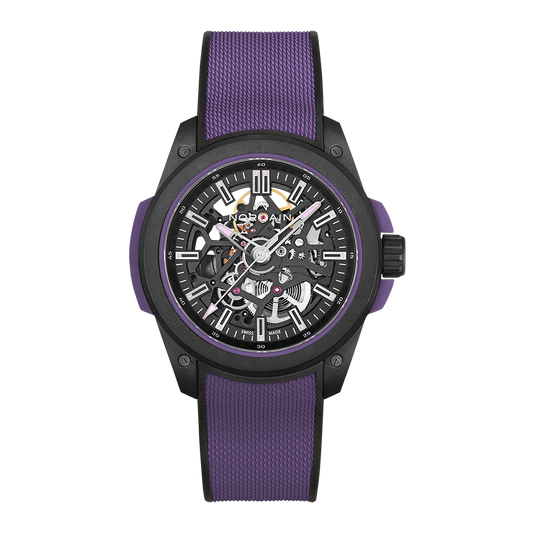 NORQAIN Wild ONE Skeleton 42mm Purple Limited Edition