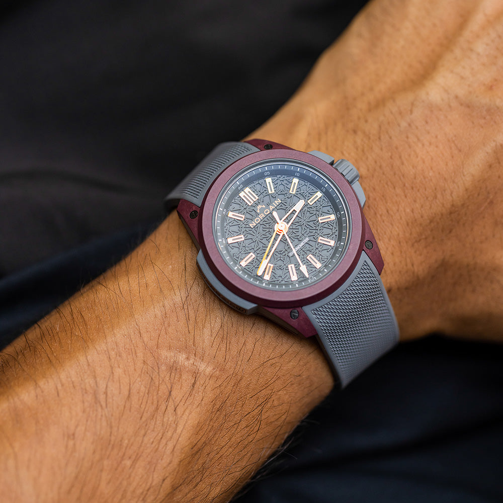 NORQAIN Wild ONE Burgundy Gray Limited Edition | King Jewelers
