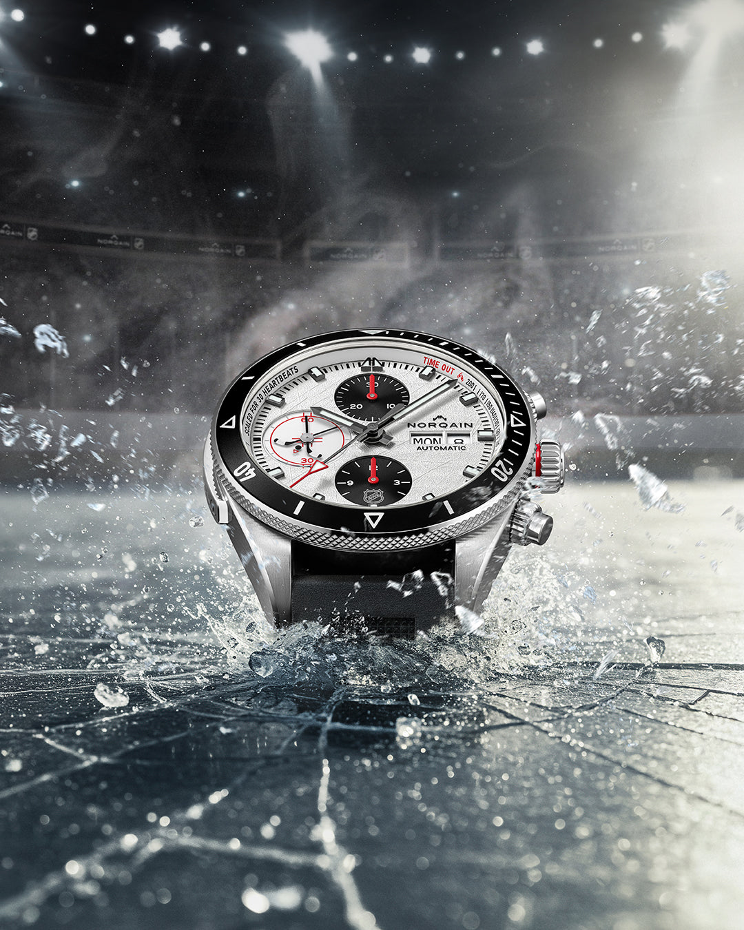 NORQAIN Adventure Chrono NHL Limited Edition White Dial - View 2