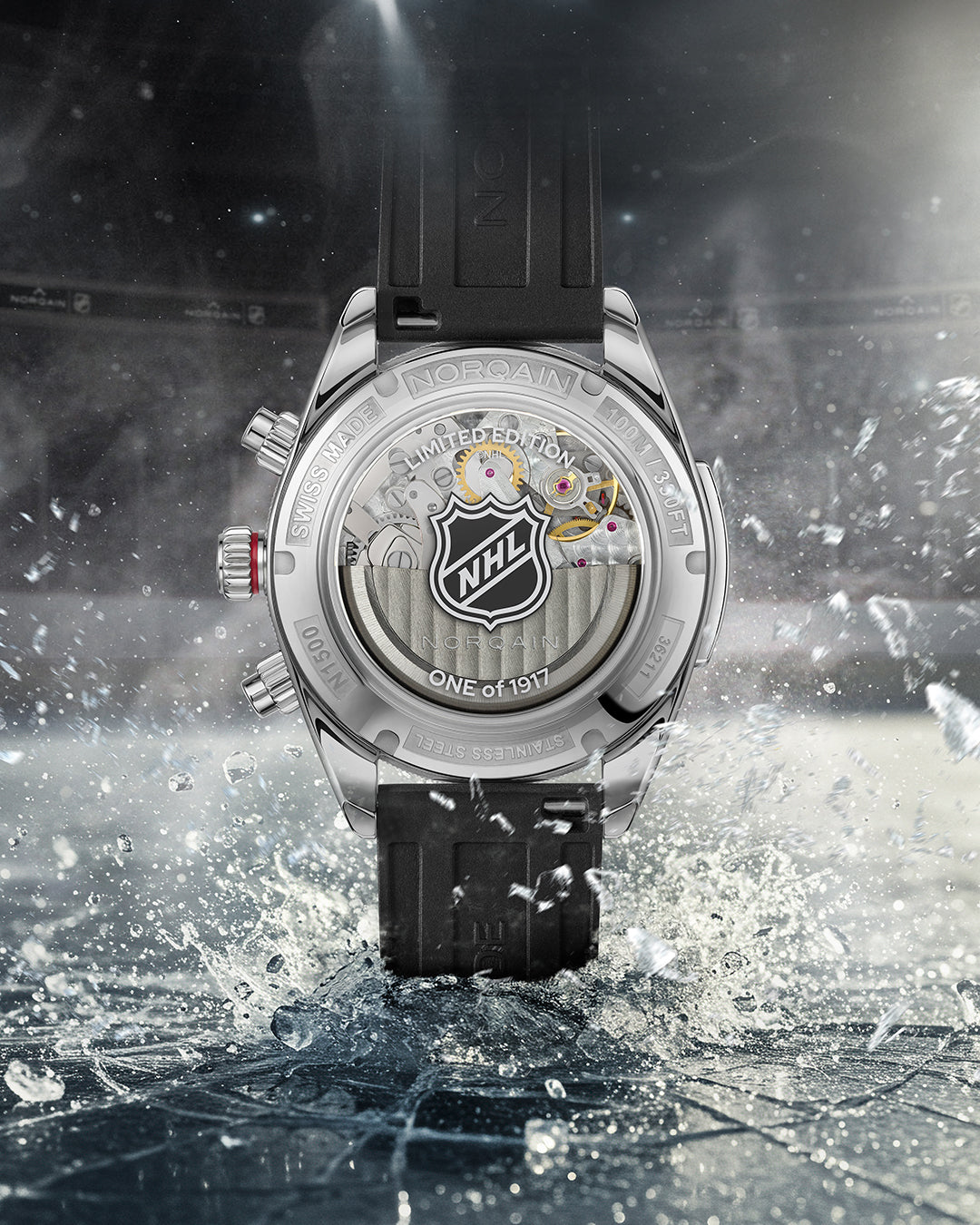 NORQAIN Adventure Chrono NHL Limited Edition White Dial - View 4