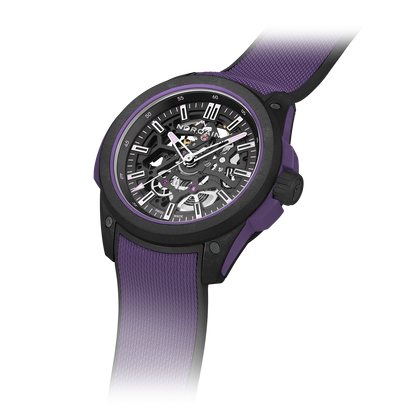 NORQAIN Wild ONE Skeleton 42mm Purple Limited Edition