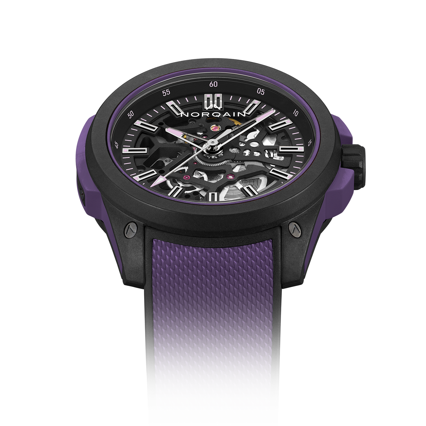 NORQAIN Wild ONE Skeleton 42mm Purple Limited Edition