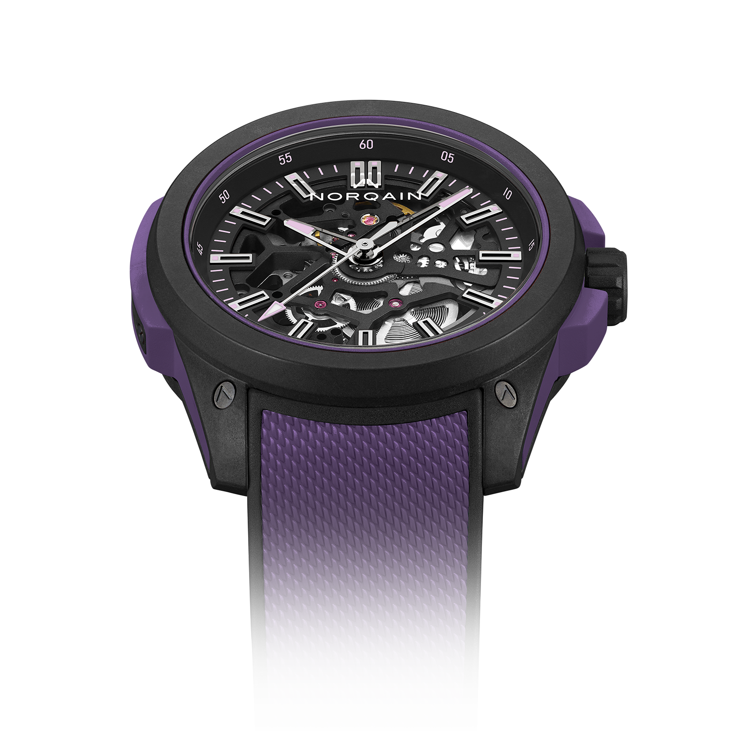 NORQAIN Wild ONE Skeleton 42mm Purple Limited Edition
