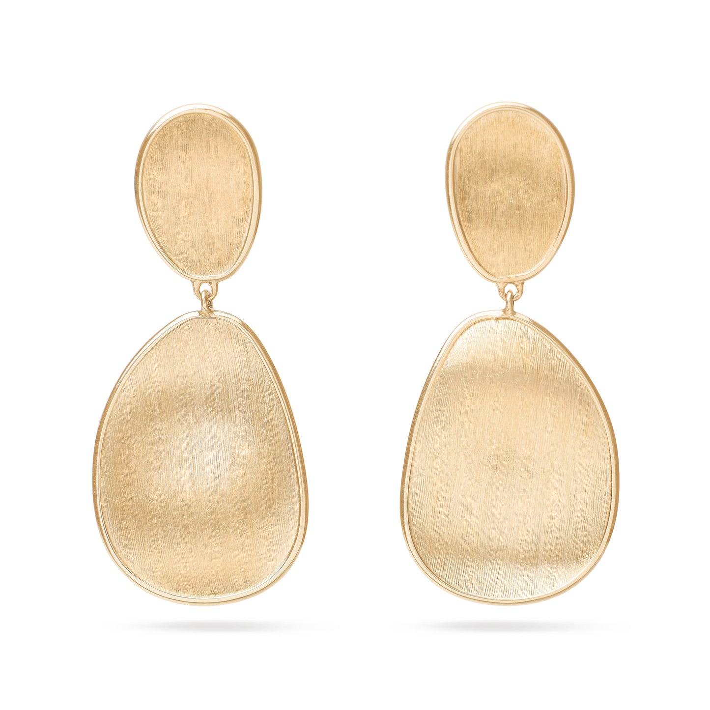 Marco Bicego Lunaria 18K Yellow Gold Small Double Drop Earrings