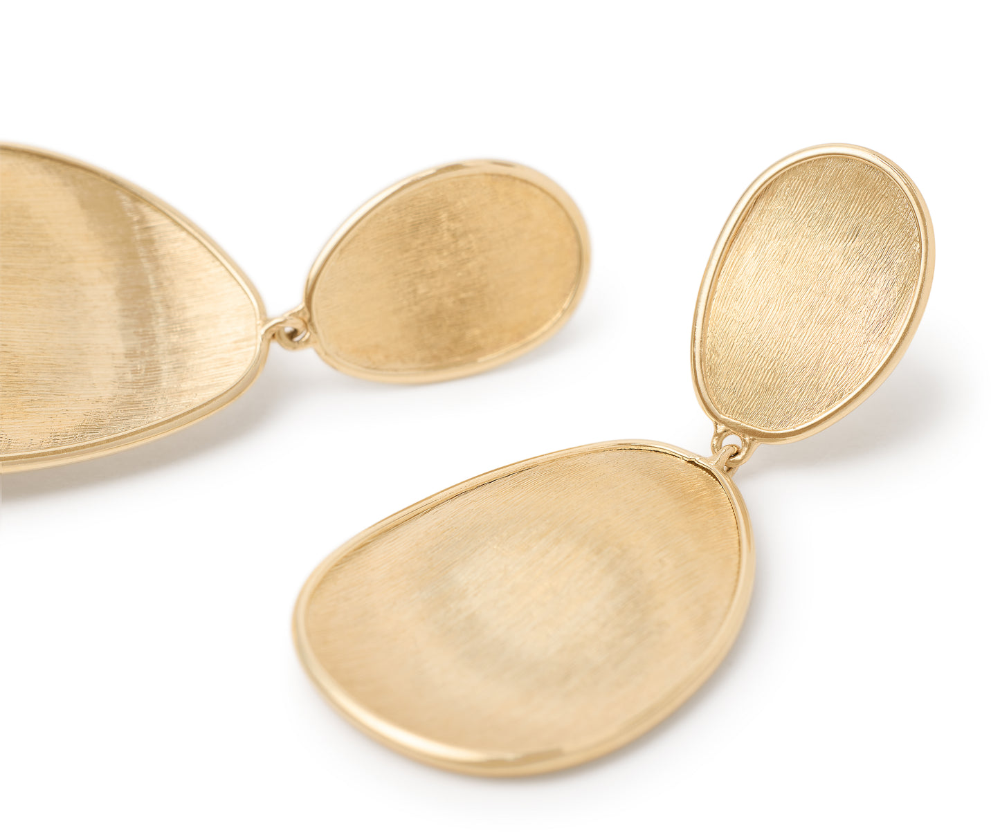 Marco Bicego Lunaria 18K Yellow Gold Small Double Drop Earrings