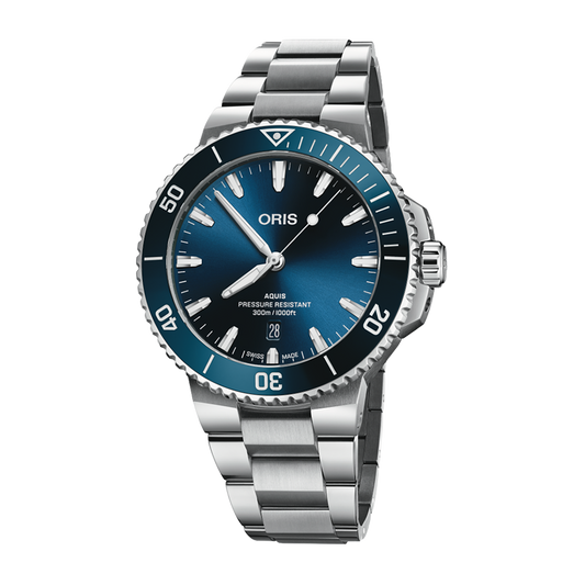 Oris Aquis Date 43.5mm Blue Bracelet Watch