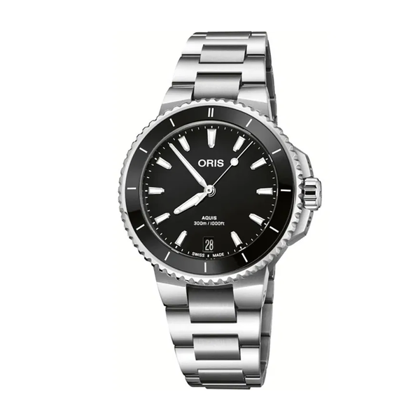 Oris Aquis Date 36.50mm Black Dial Steel | King Jewelers