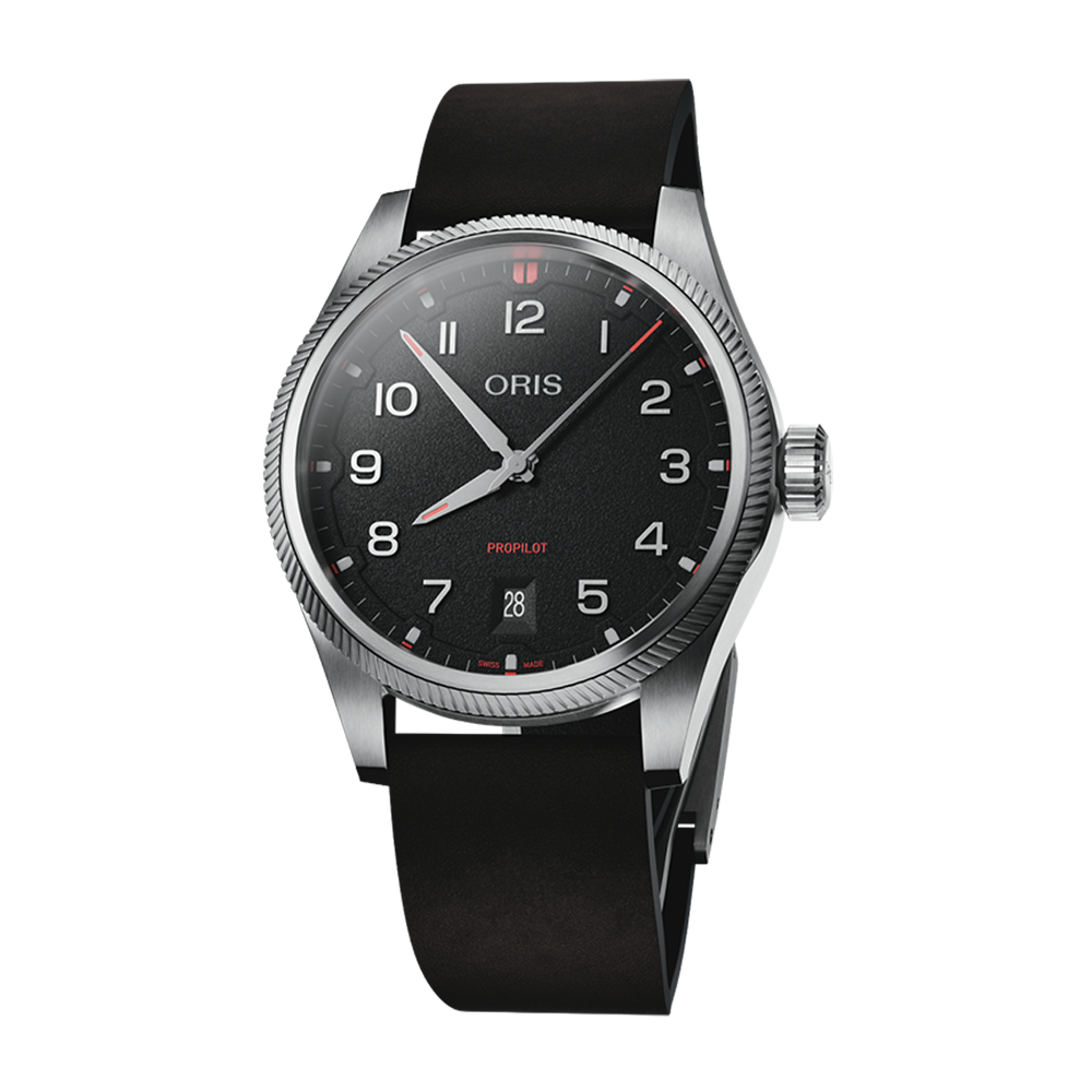 Oris Big Crown ProPilot Date 41mm Black Steel Watch