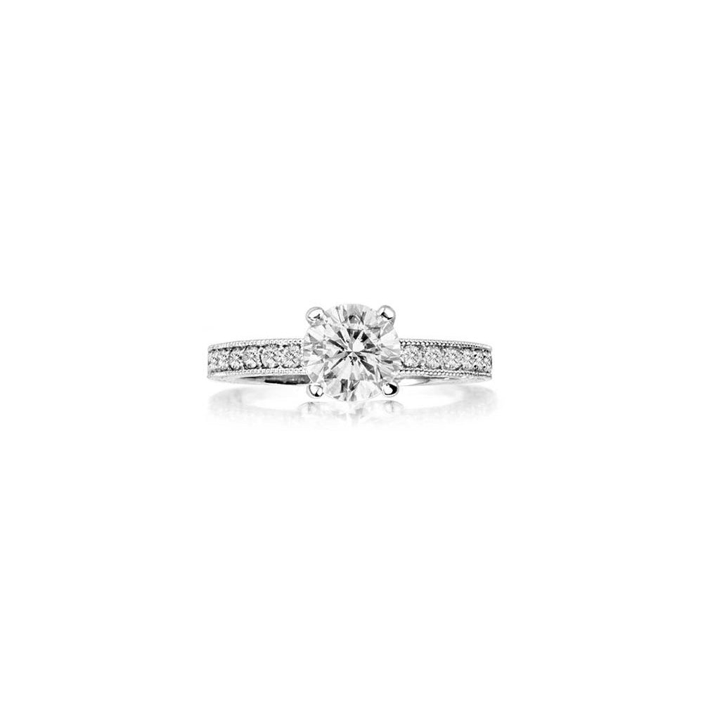 Penny Preville Audrey Round Diamond Engagement Ring Mounting