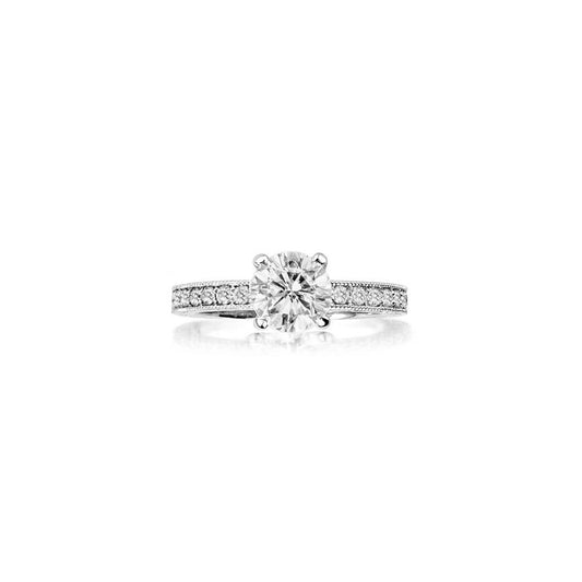 Penny Preville Audrey Round Diamond Engagement Ring Mounting