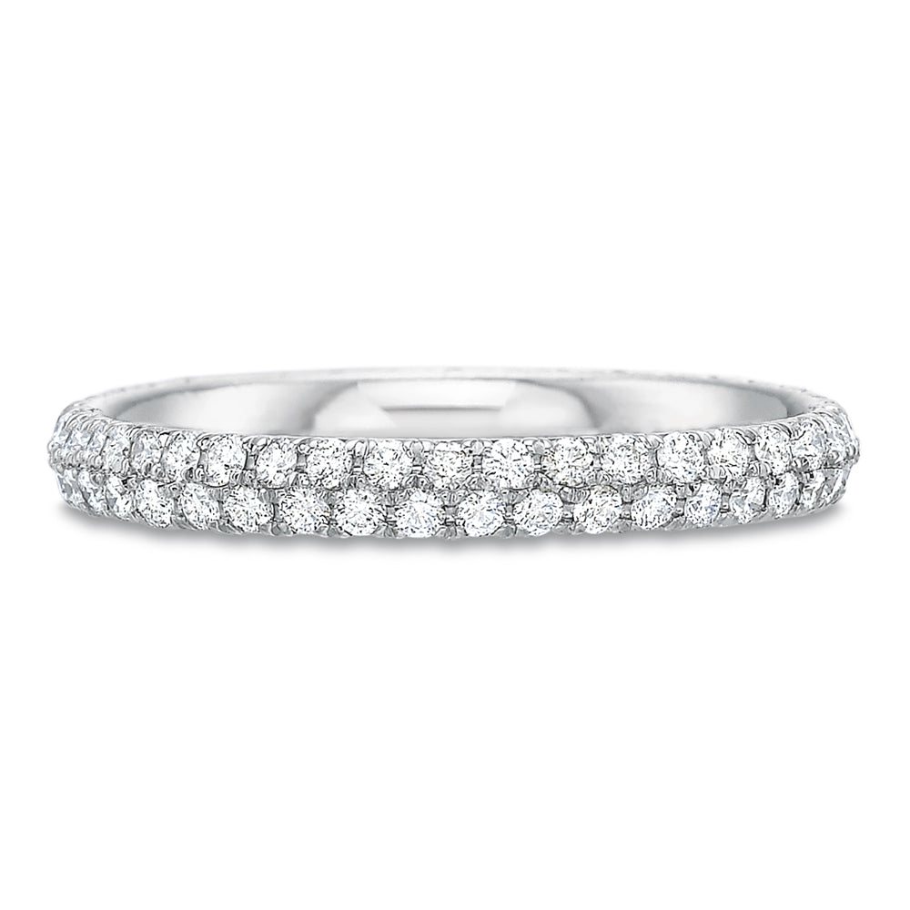 Precision Set Classic Two Row Diamond Band | King Jewelers