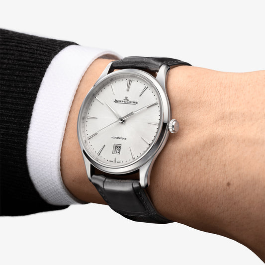 Jaeger-LeCoultre Master Ultra Thin Date 39mm Stainless Steel Silver Dial