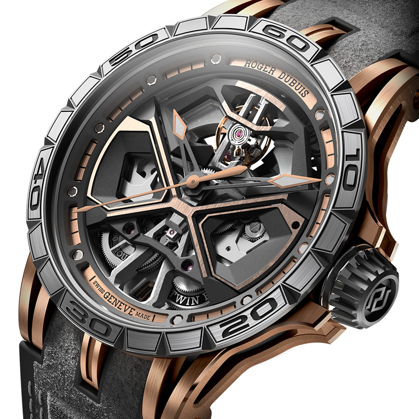 Roger Dubuis Excalibur Spider Monobalancier Huracán Pink Gold
