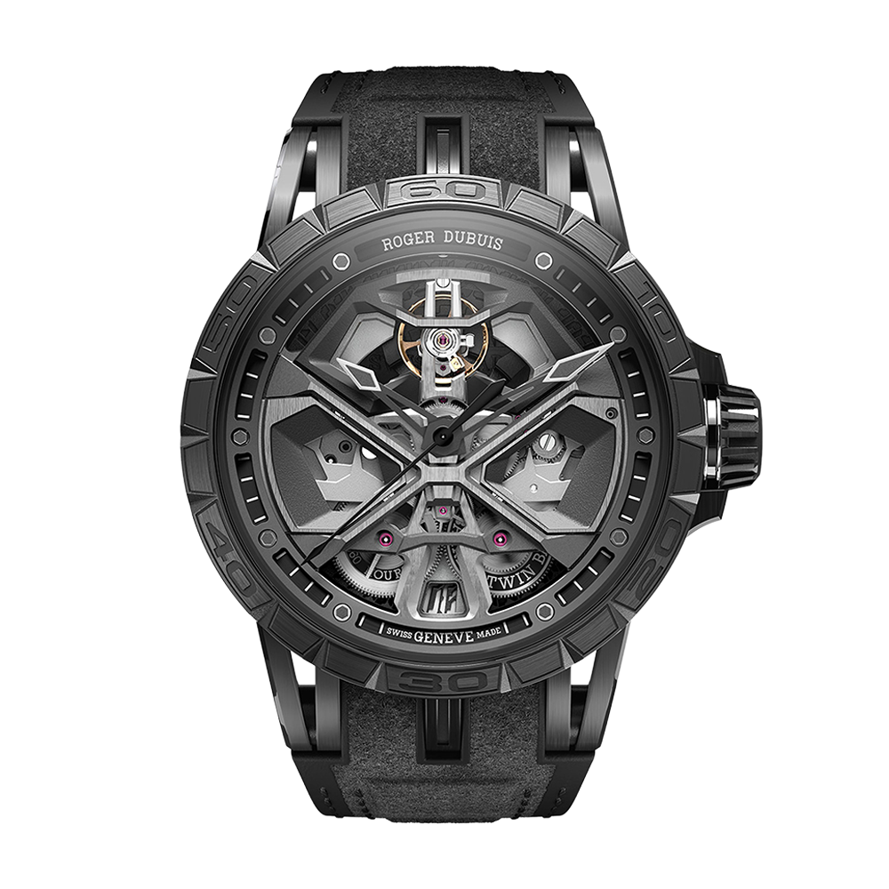 Roger Dubuis Excalibur Spider Monobalancier Huracán Black DLC Titanium