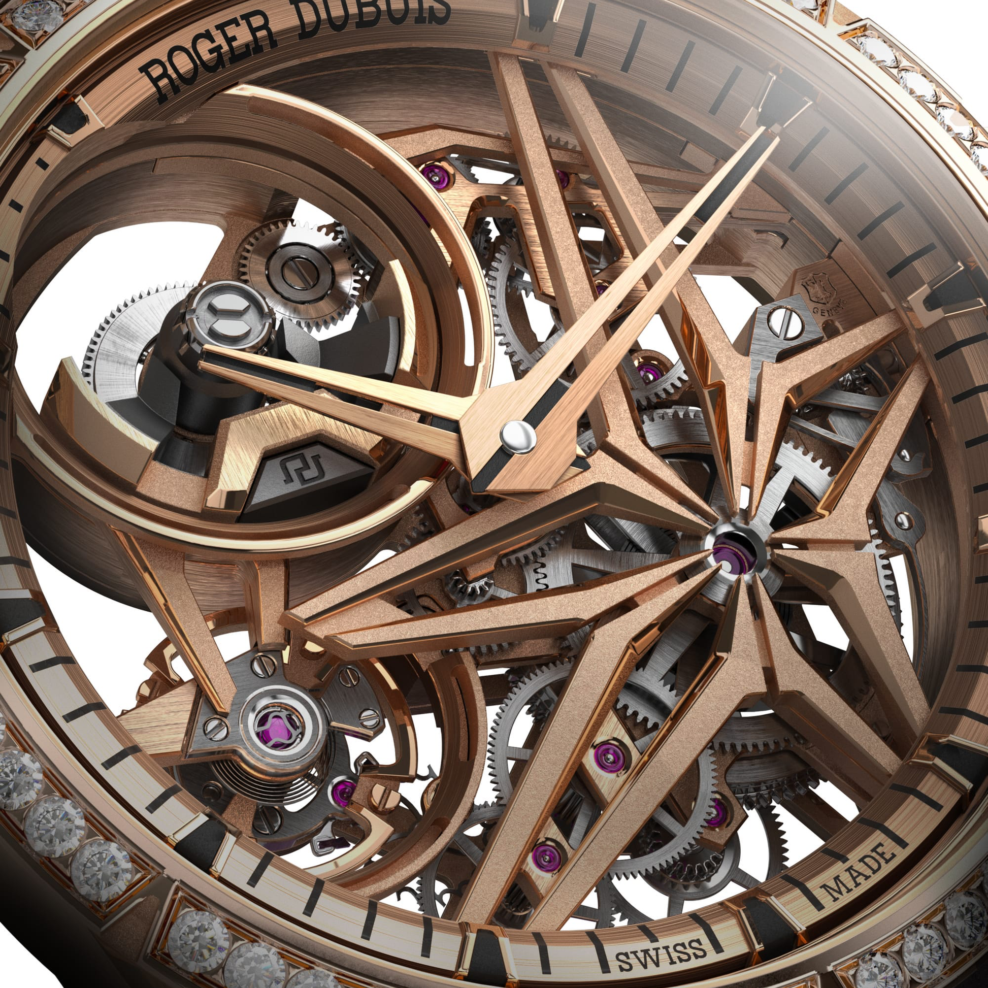 Roger Dubuis Excalibur Monobalancier Pink Gold Diamond
