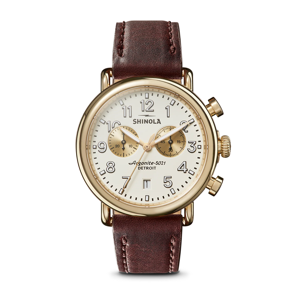 Shinola Runwell Chrono 41mm Gold