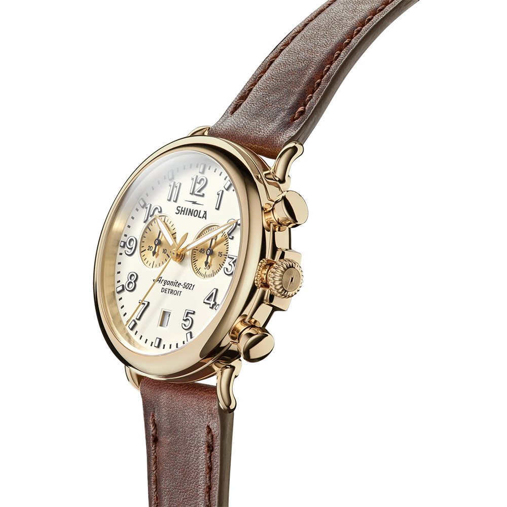 Shinola Runwell Chrono 41mm Gold