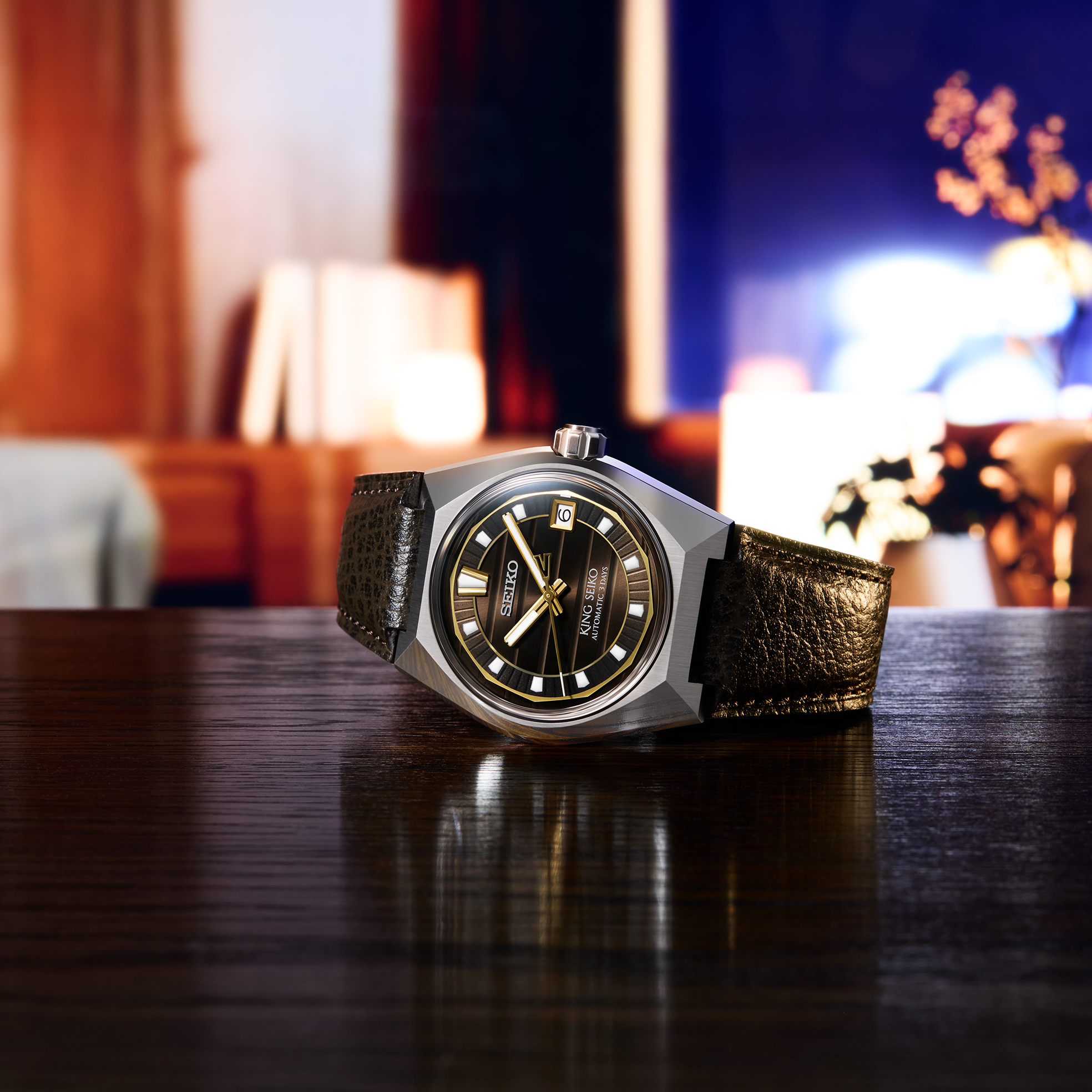 A203-T23-2046 ◎ KING SEIKO キングセイコー 5625-8001 自動巻き AT
