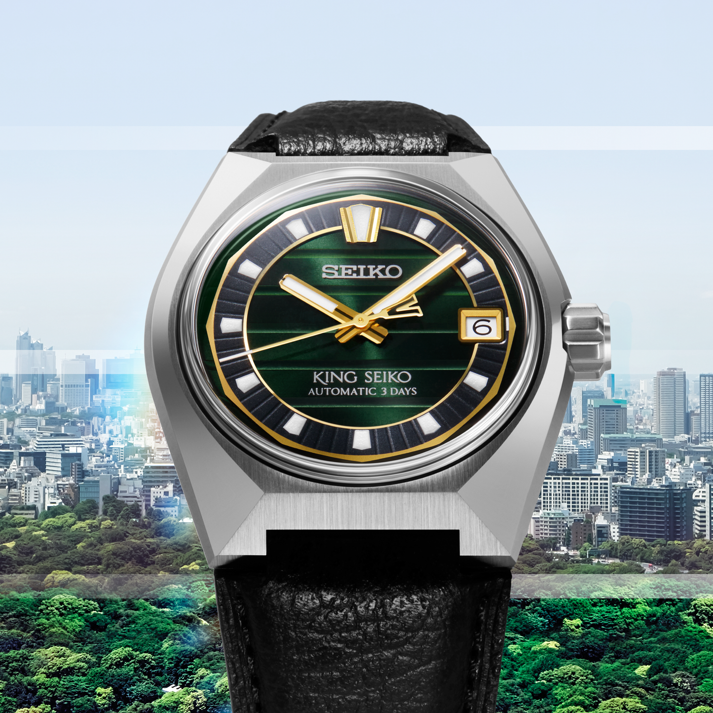 King Seiko Vanac SLA095 Green Dial 4