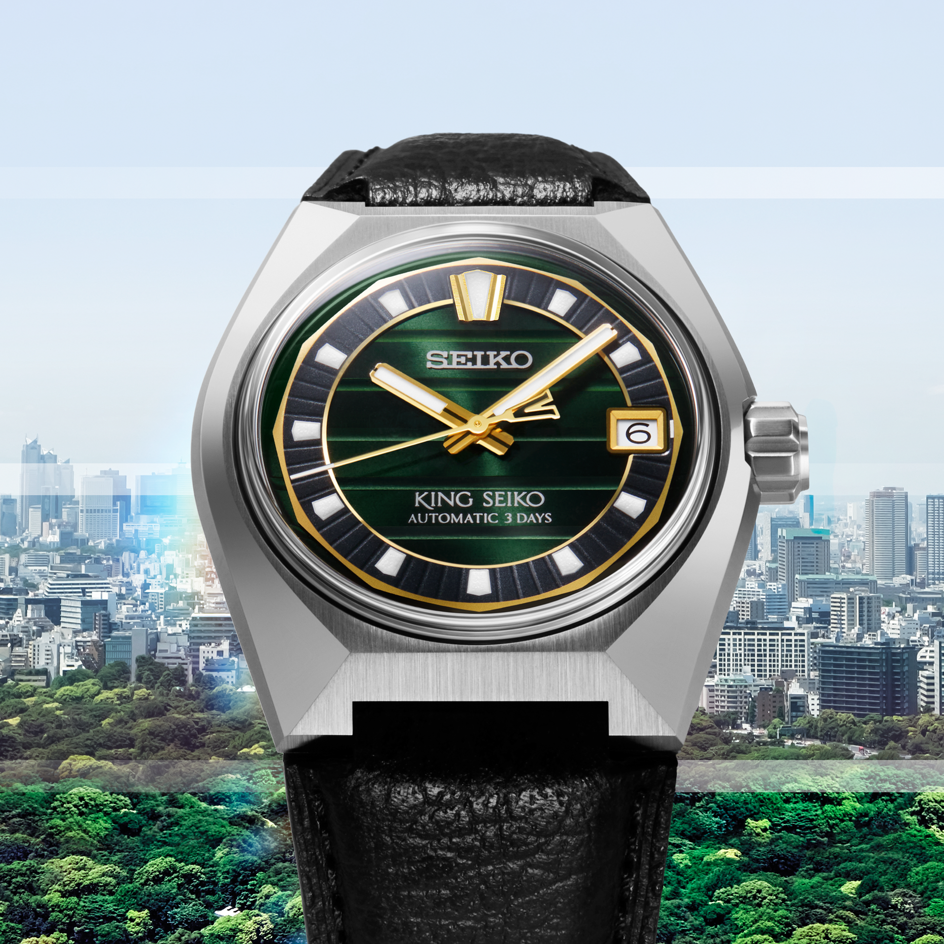 King Seiko Vanac SLA095 Green Dial 4
