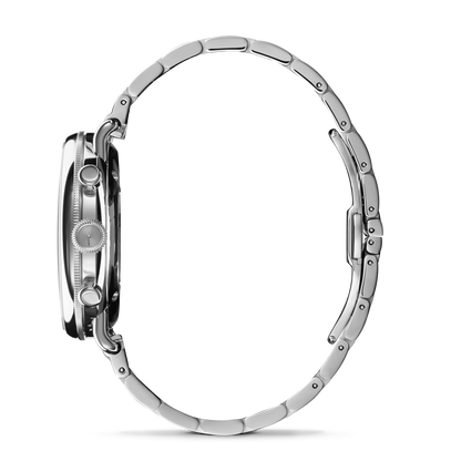 Shinola Canfield Chronograph 43mm Dark Olive Dial Stainless Steel Bracelet Watch