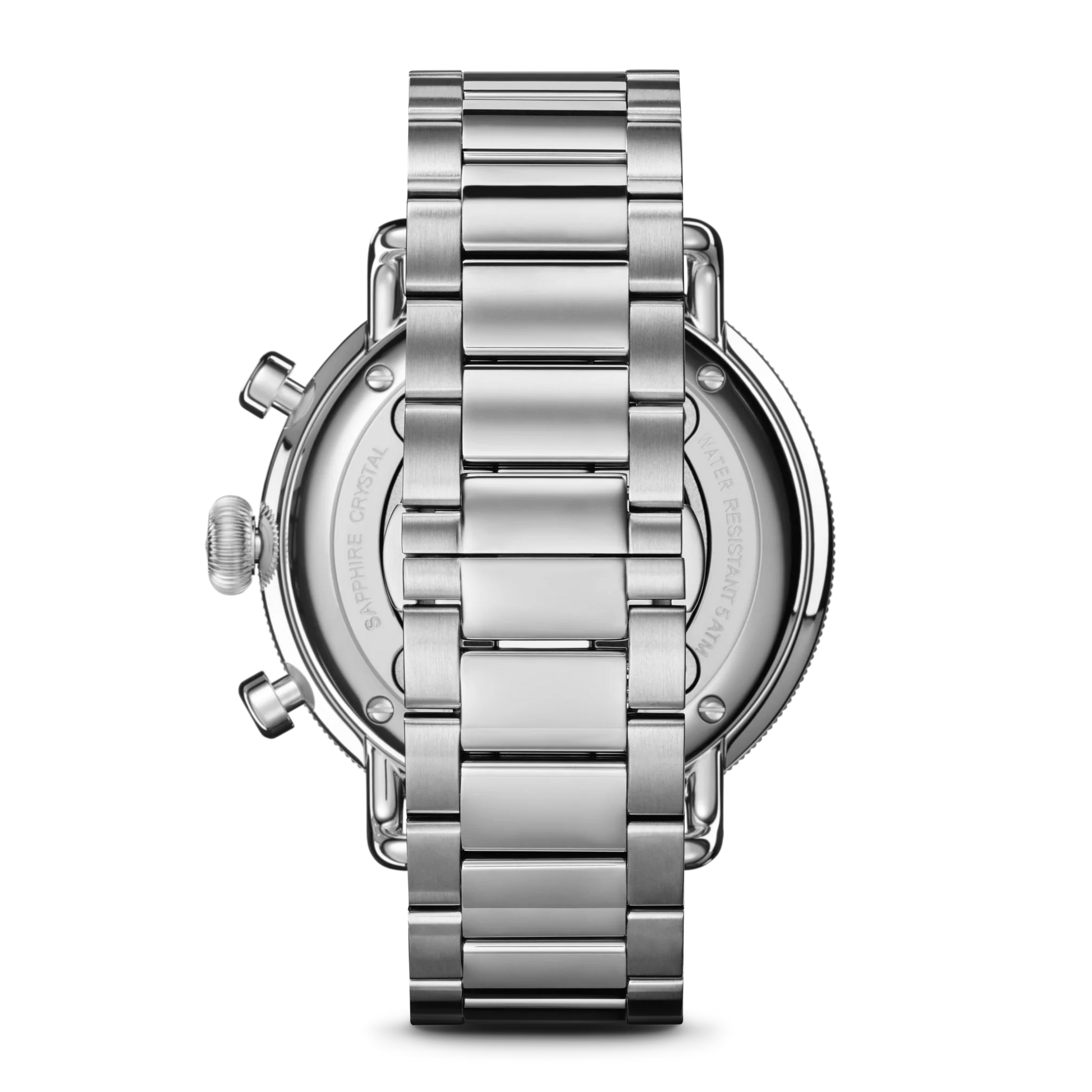 Shinola Canfield Chronograph 43mm Dark Olive Dial Stainless Steel Bracelet Watch