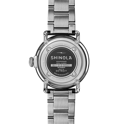 Shinola Runwell 36mm Cadet Blue Mother of Pearl Dial Stainless Steel Bracelet Watch
