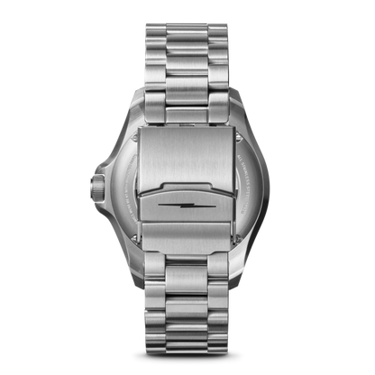 Shinola Monster GMT Worldtimer 40mm Black Dial Stainless Steel Bracelet Watch