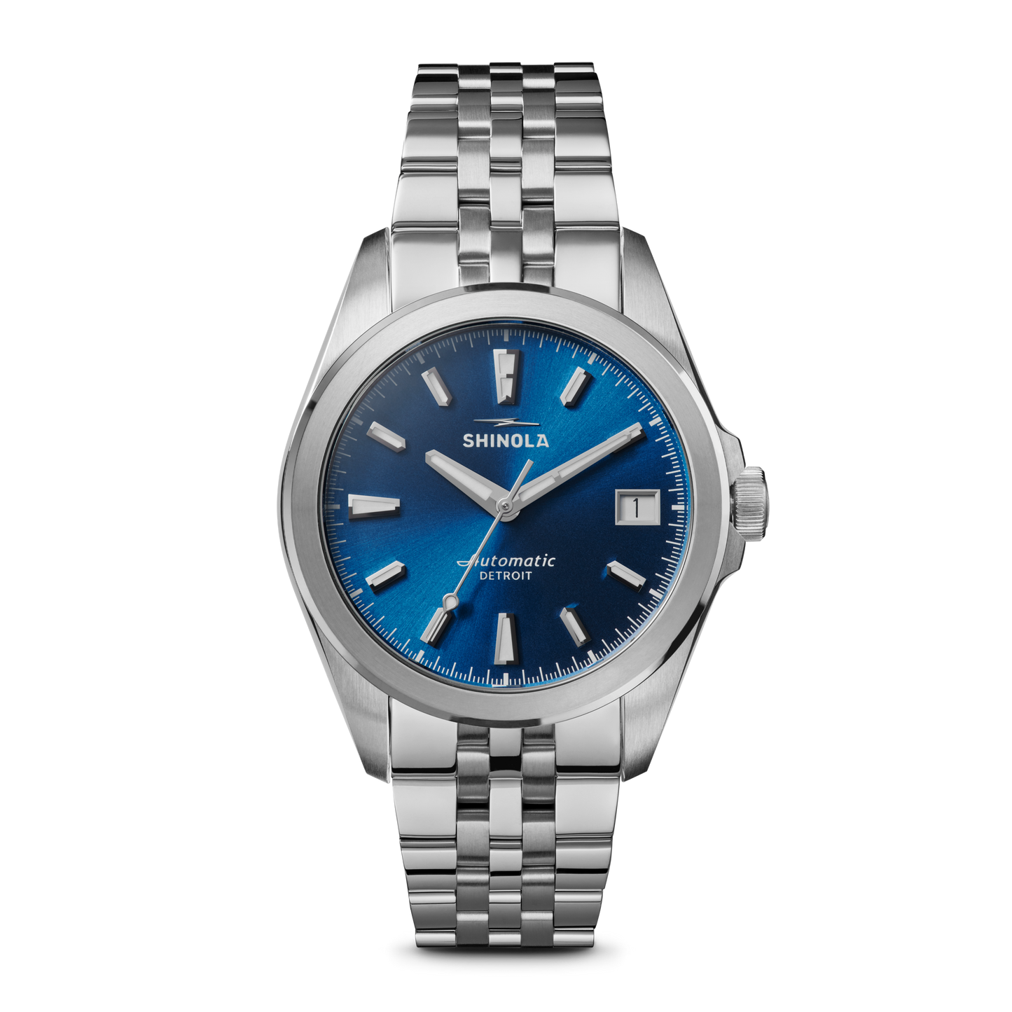 Shinola Circadian Monster 36mm Daylight Blue Dial Stainless Steel Bracelet Watch