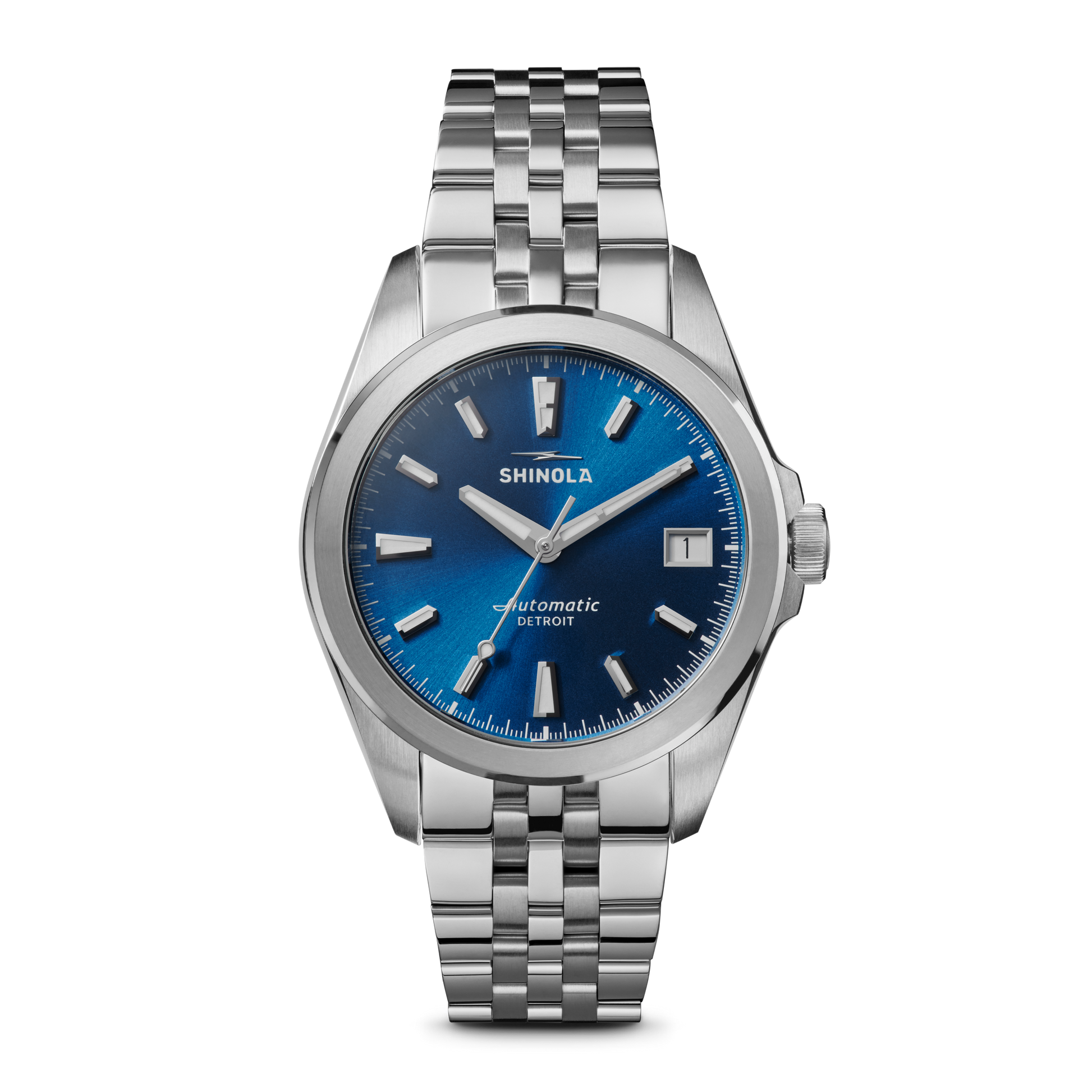 Shinola Circadian Monster 36mm Daylight Blue Dial Stainless Steel Bracelet Watch