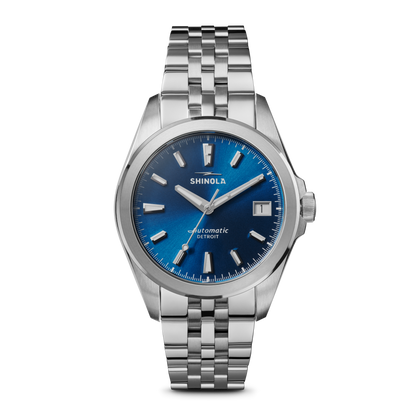 Shinola Circadian Monster 36mm Daylight Blue Dial Stainless Steel Bracelet Watch