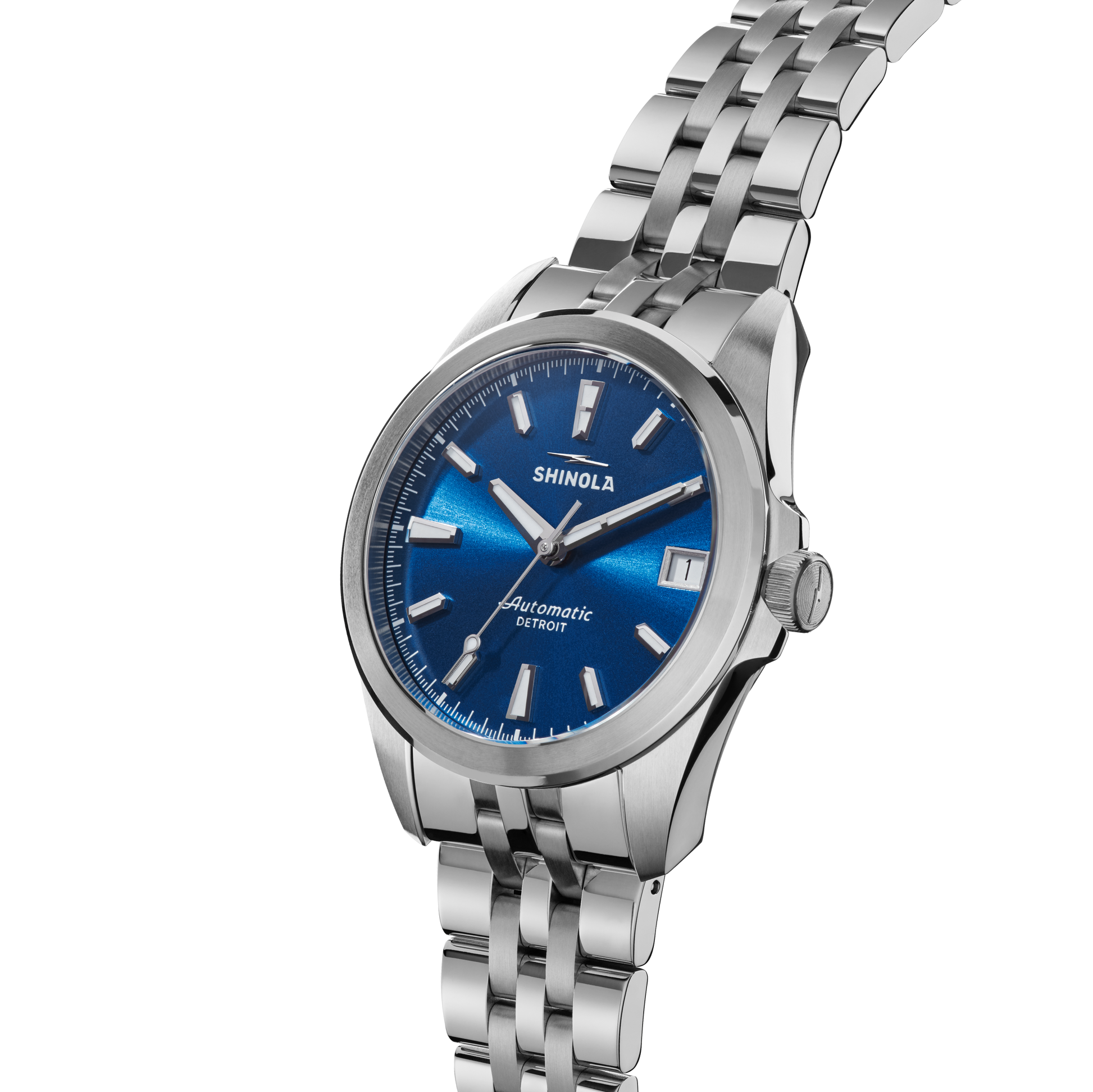Shinola Circadian Monster 36mm Daylight Blue Dial Stainless Steel Bracelet Watch