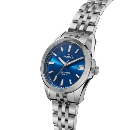 Shinola Circadian Monster 36mm Daylight Blue Dial Stainless Steel Bracelet Watch