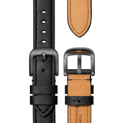 Shinola Canfield Sport 40mm Black Dial Black Leather Strap Chronograph Watch