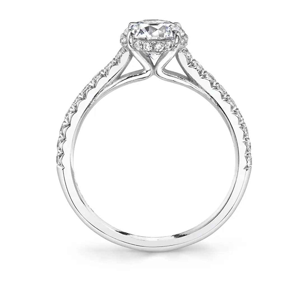 Sylvie Harmonie 18K White Gold Engagement Ring Mounting