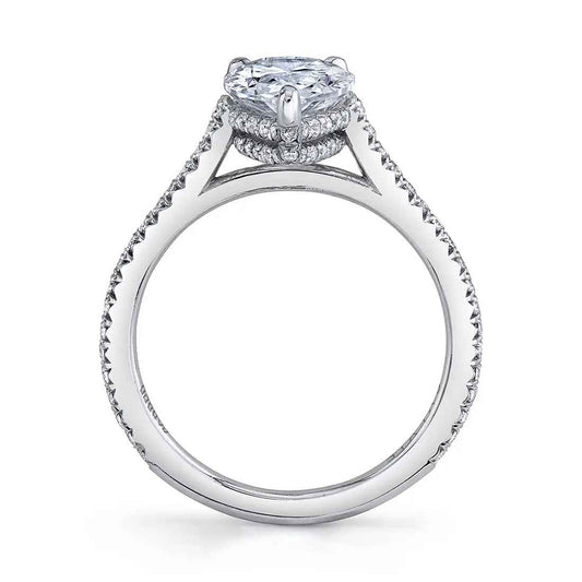 Sylvie Steffi 18K White Gold Engagement Ring Mounting