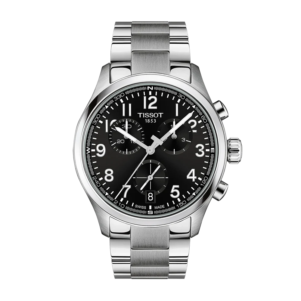 Tissot Chrono L Classic 42mm Black Dial Stainless Steel