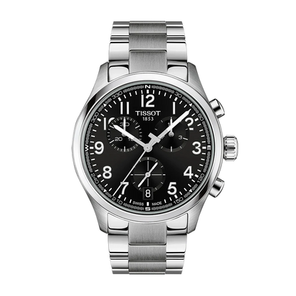 Tissot Chrono L Classic 42mm Black Dial Stainless Steel