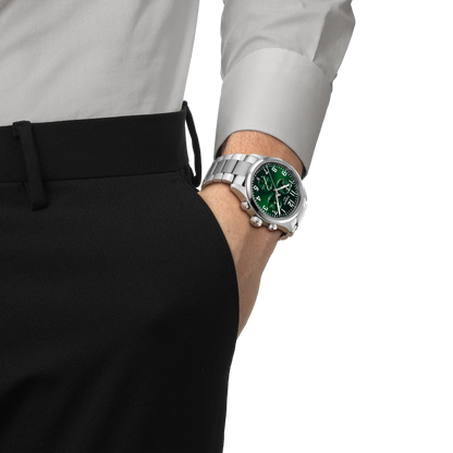 Tissot Chrono L Classic 42mm Green Dial Stainless Steel