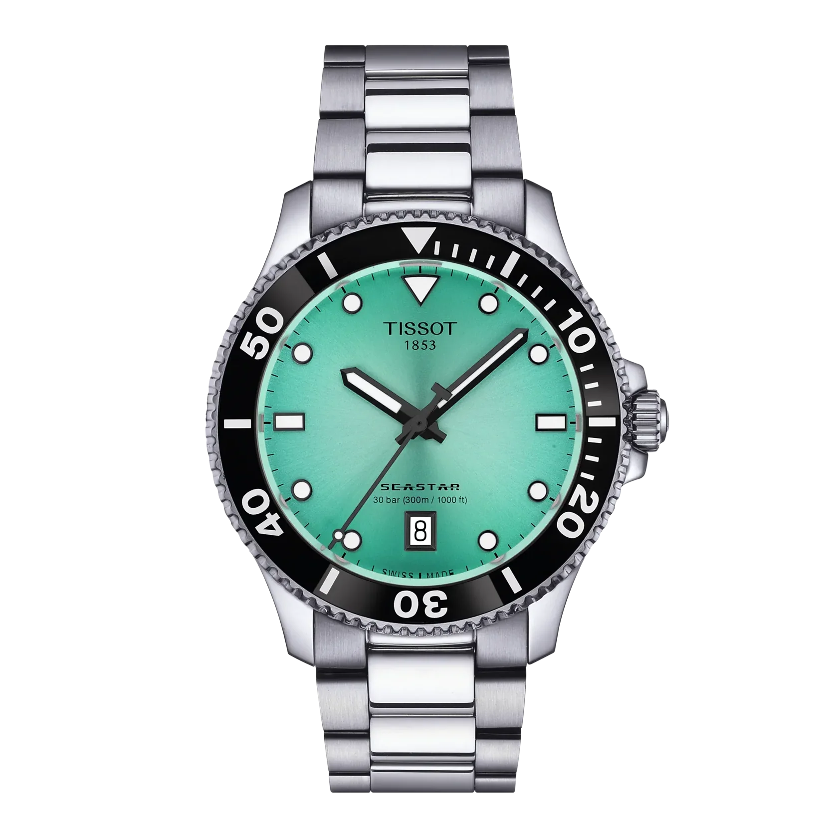 Tissot Seastar 1000 40mm Turquoise Dial Quartz Watch