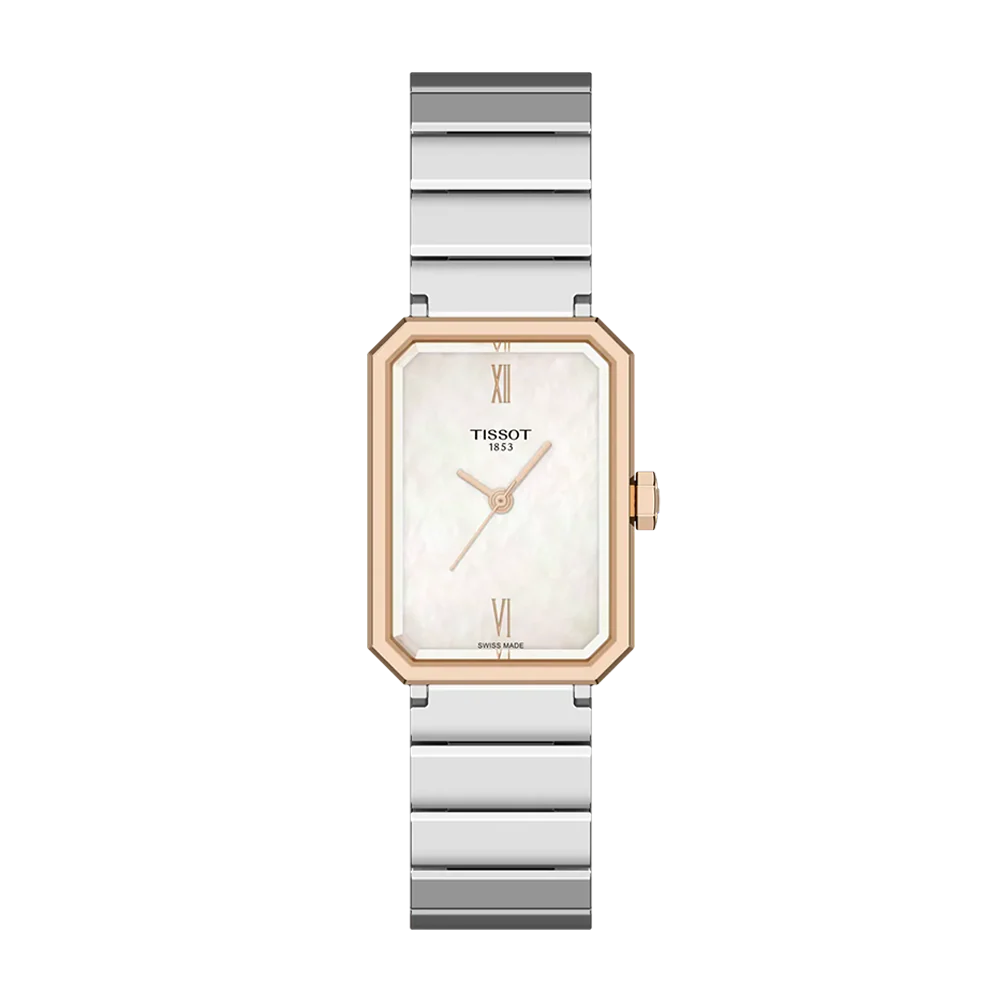 Tissot SRV 30mm Mother of Pearl Dial Carnation Gold PVD Watch