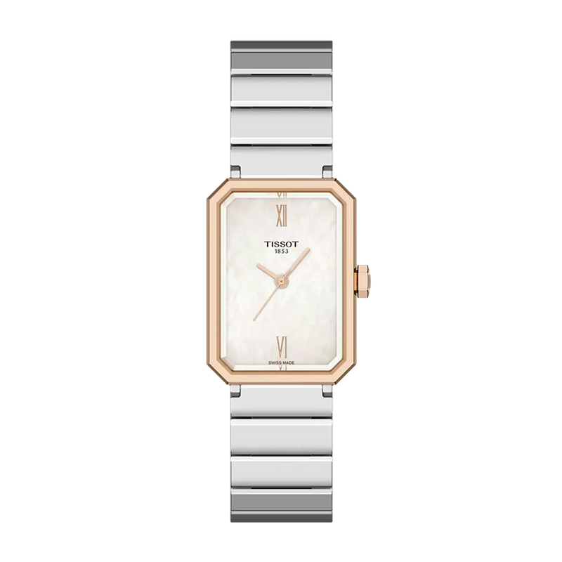 Tissot SRV 30mm Mother of Pearl Dial Carnation Gold PVD Watch