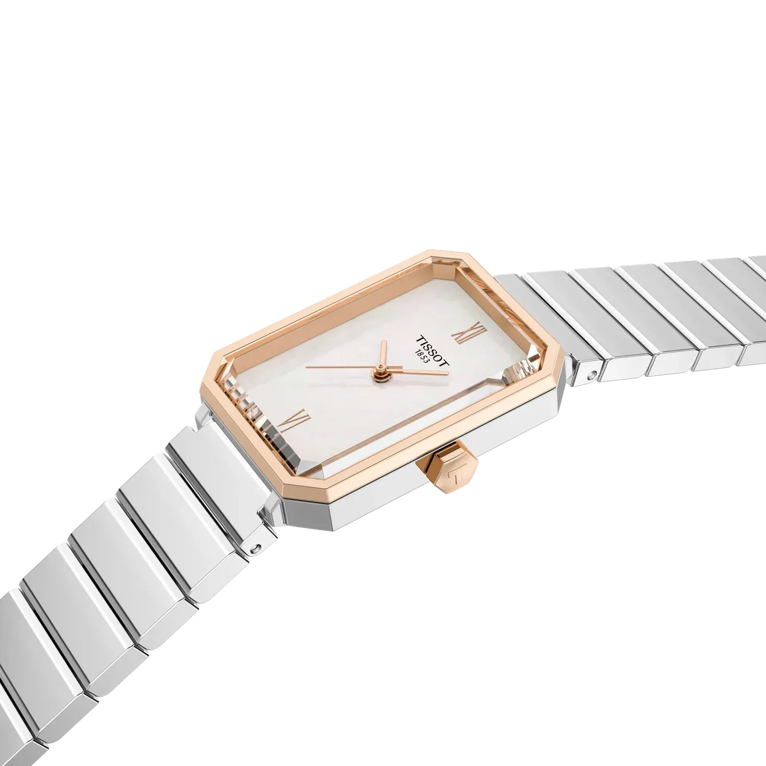 Tissot SRV 30mm Mother of Pearl Dial Carnation Gold PVD Watch