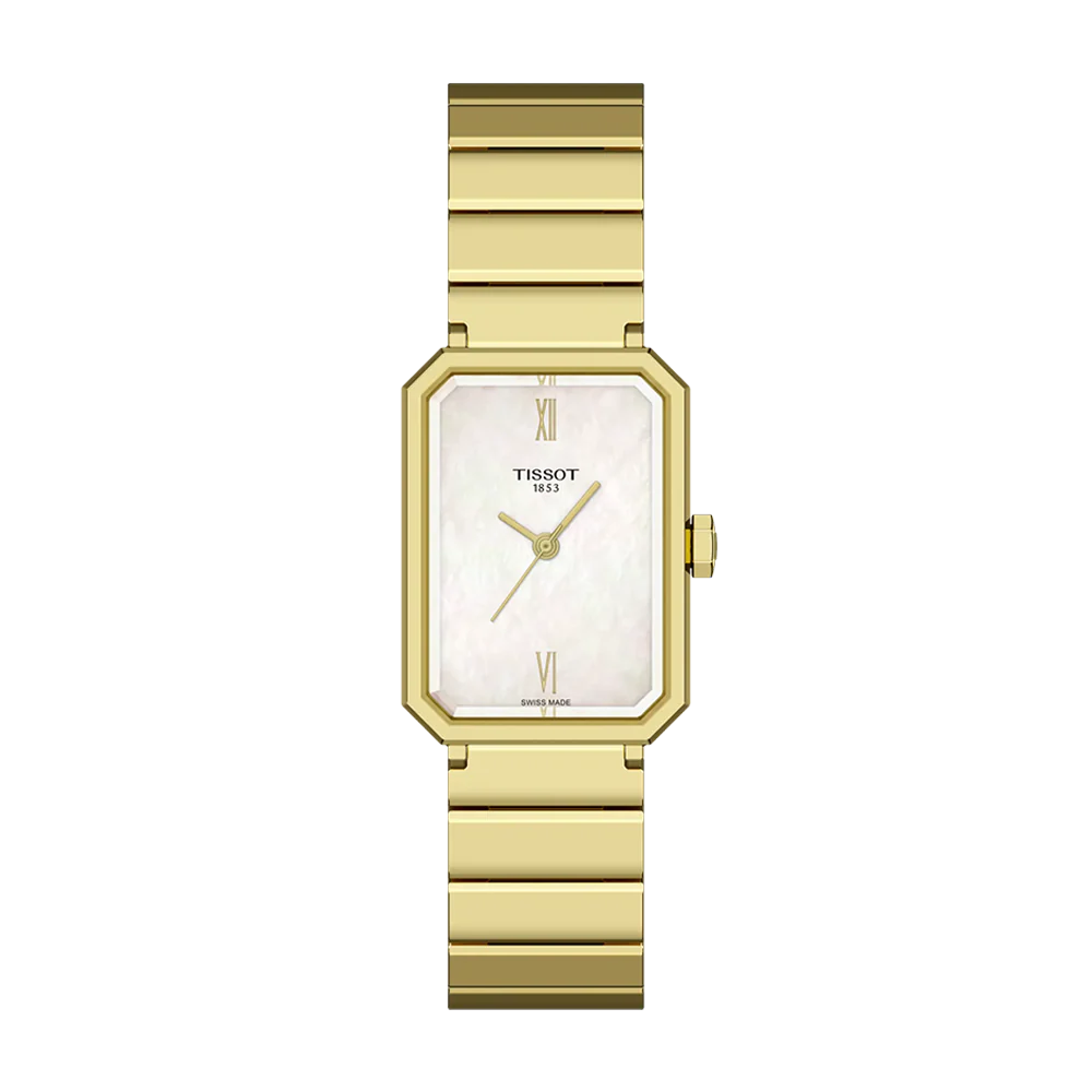 Tissot SRV 30mm Mother of Pearl Dial Gold PVD Watch