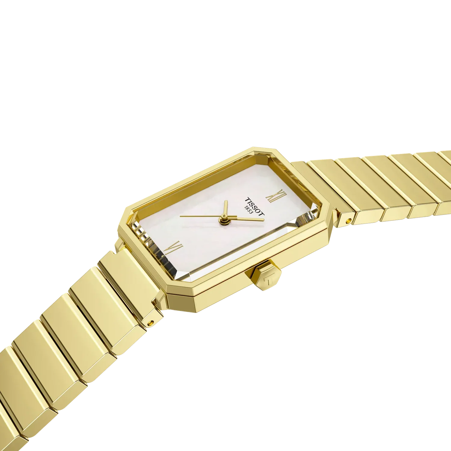 Tissot SRV 30mm Mother of Pearl Dial Gold PVD Watch