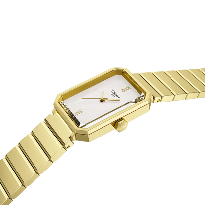 Tissot SRV 30mm Mother of Pearl Dial Gold PVD Watch