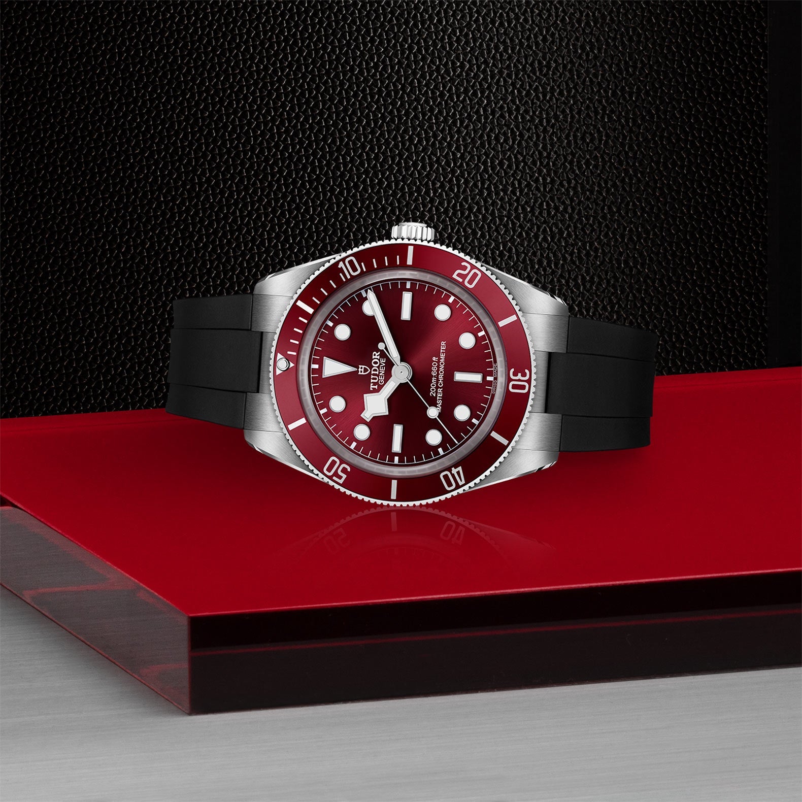 TUDOR Black Bay 58 Burgundy Rubber Strap | King Jewelers