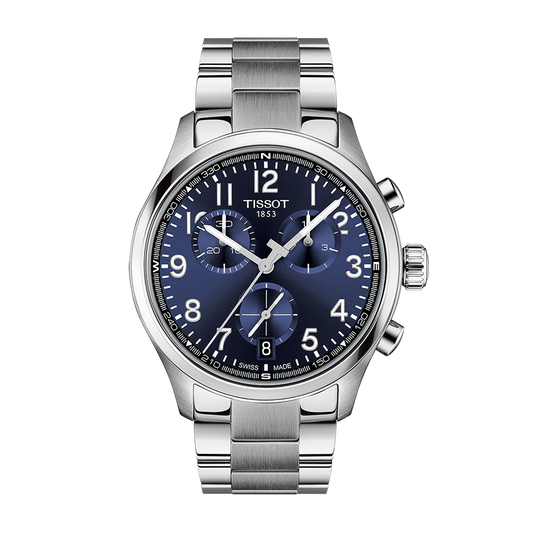 Tissot Chrono L Classic 42mm Blue Dial Stainless Steel
